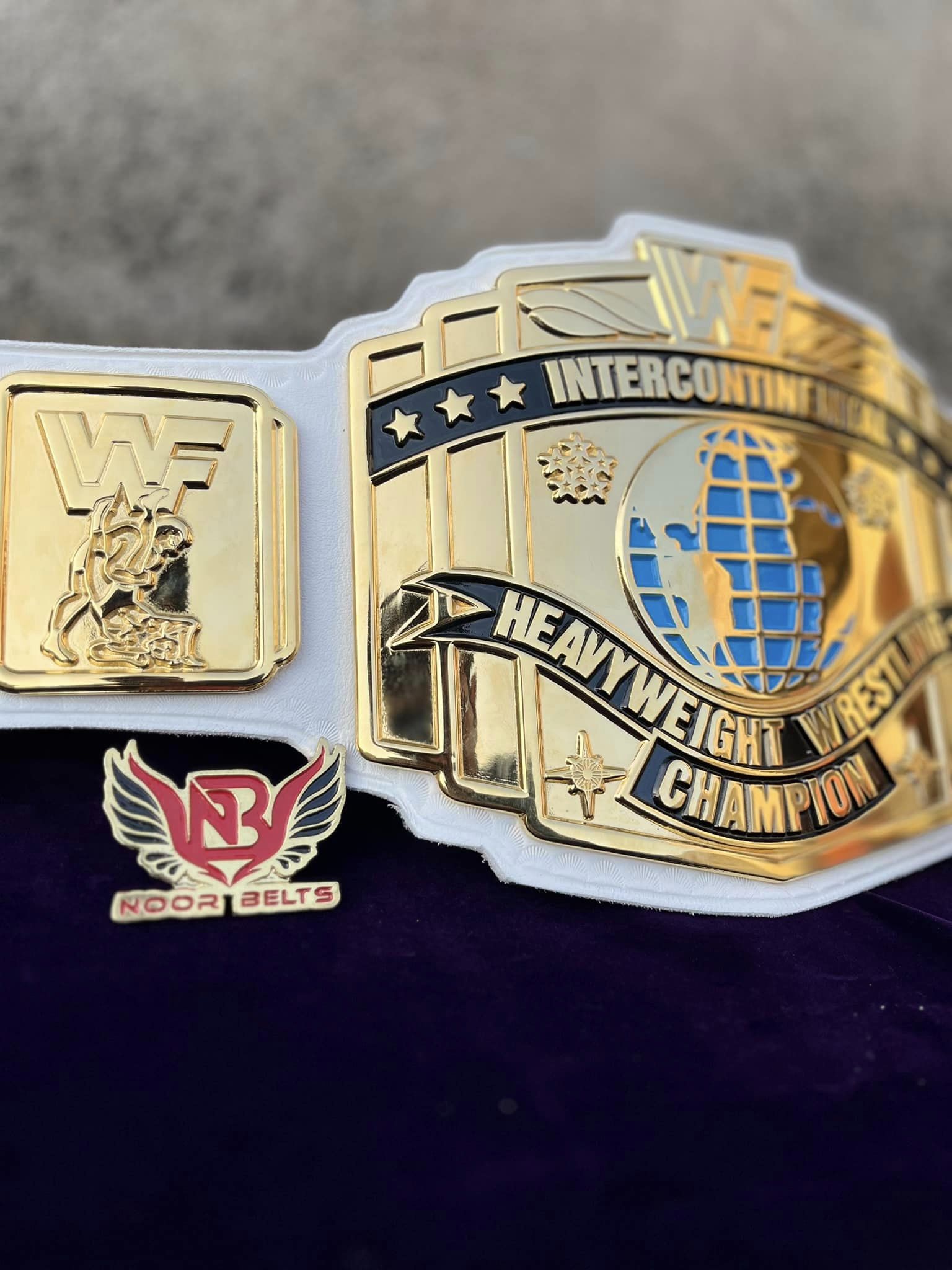 CNC HD WWF INTERCONTINENTAL CHAMPIONSHIP TITLE BELT. - Image 2