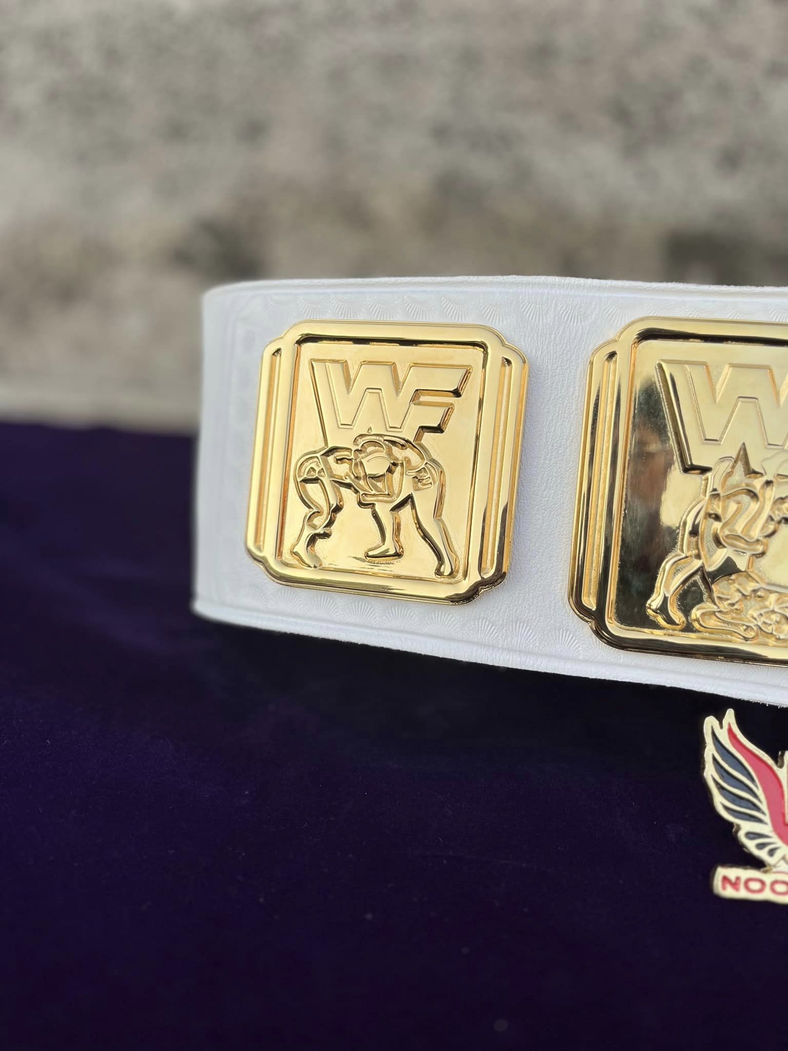 CNC HD WWF INTERCONTINENTAL CHAMPIONSHIP TITLE BELT. - Image 5