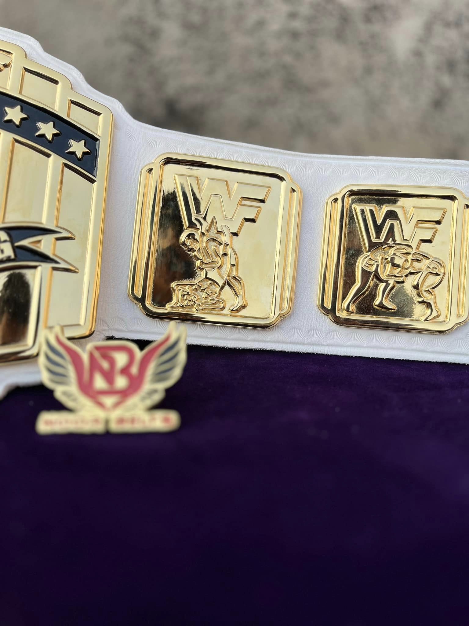 CNC HD WWF INTERCONTINENTAL CHAMPIONSHIP TITLE BELT. - Image 6