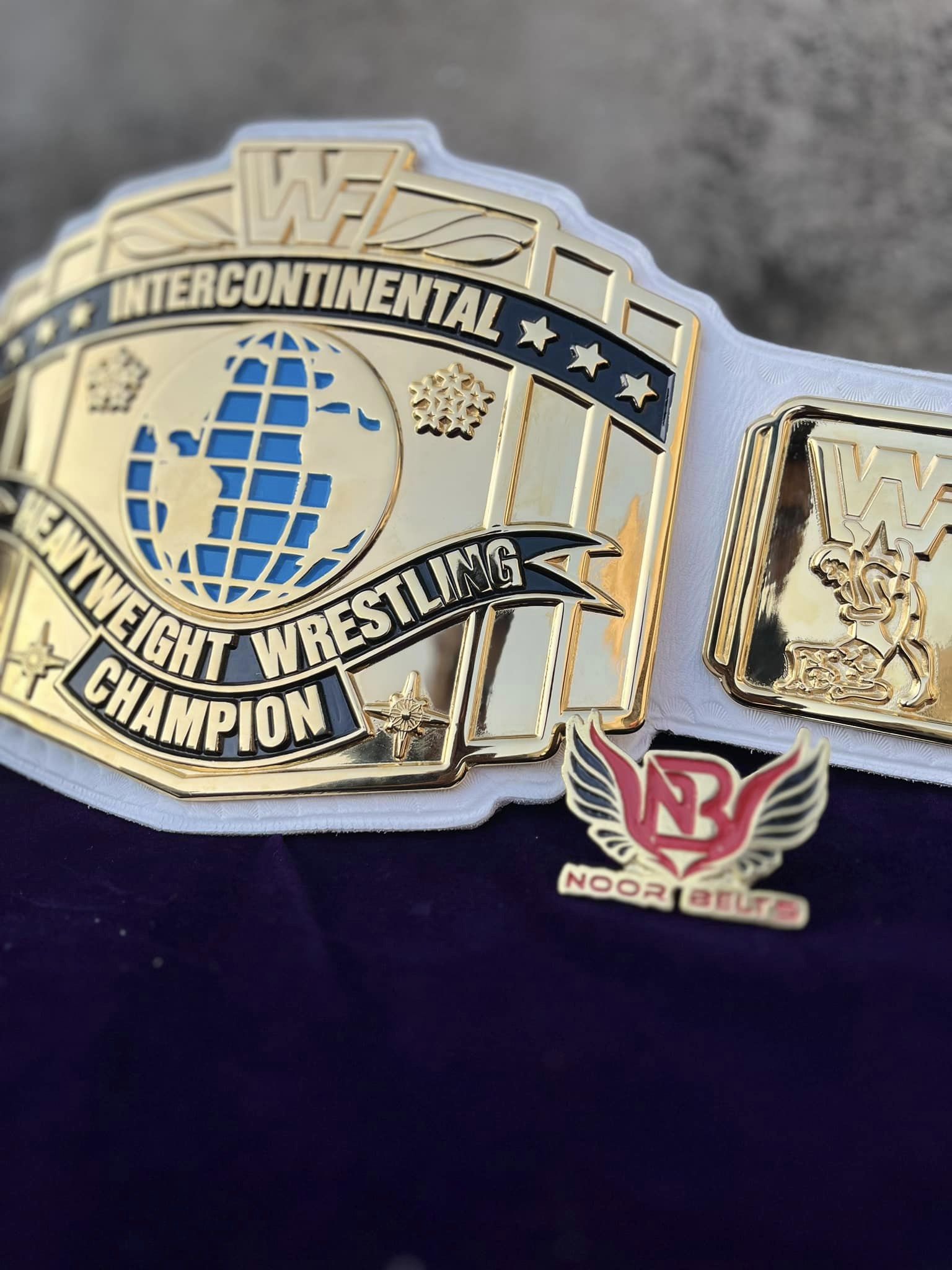 CNC HD WWF INTERCONTINENTAL CHAMPIONSHIP TITLE BELT. - Image 13