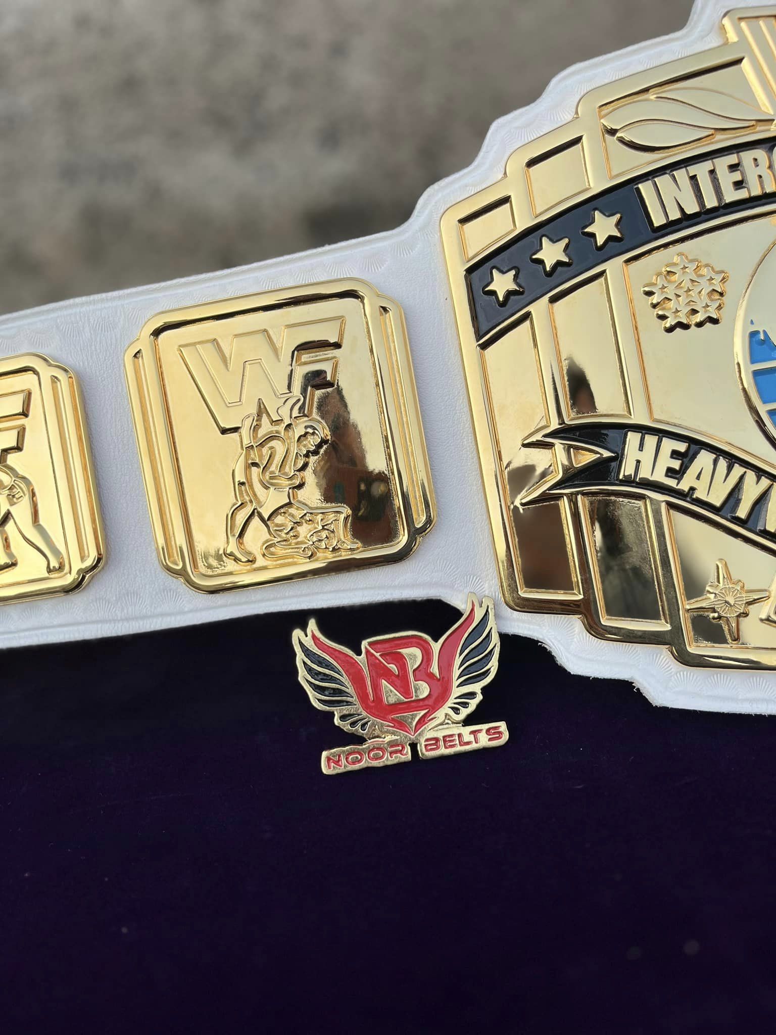 CNC HD WWF INTERCONTINENTAL CHAMPIONSHIP TITLE BELT. - Image 15