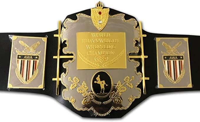 AWA World Heavyweight Champion Wrestling Title Replica Belt