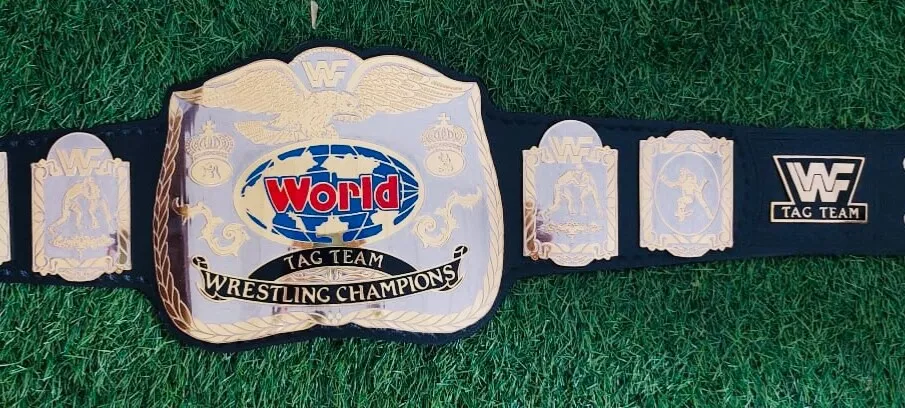 WWF Classic World Tag Team Championship Replica Title Belt - Image 2